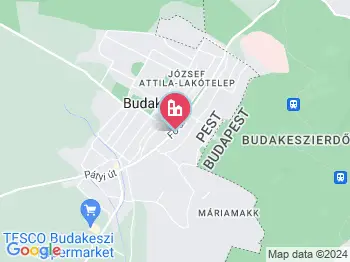 Budakeszi templom a térképen