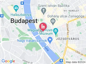 Budapest környéke kilátó a térképen