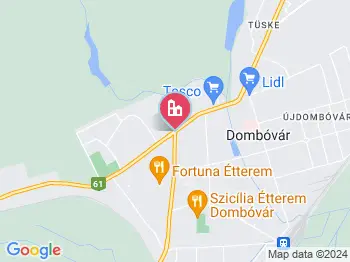 Dombóvár tanösvény a térképen