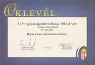 Bonne Chance Hotel étterme Bázakerettye