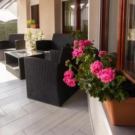 Róma Apartmanház Bogács - Medence/kert