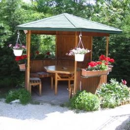 Pollushof Panzió Csolnok - Medence/kert