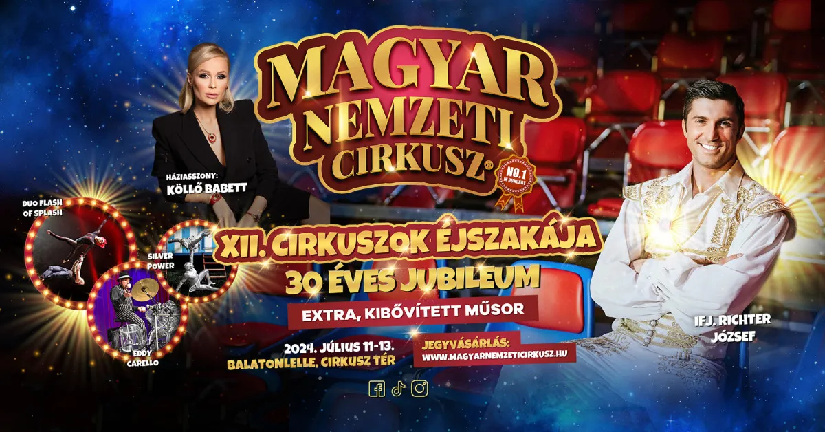 A Cirkuszok Éjszakájához a 30 éves Magyar Nemzeti Cirkusz különleges előadással csatlakozik / Fotó: Magyar Nemzeti Cirkusz