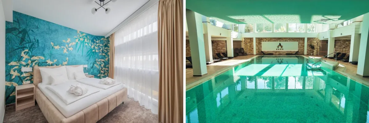 Hajdúszoboszló wellness: a Hotel Atlantis gyönyörű belső térrel és hangulatos wellnessrészleggel segíti a kikapcsolódást