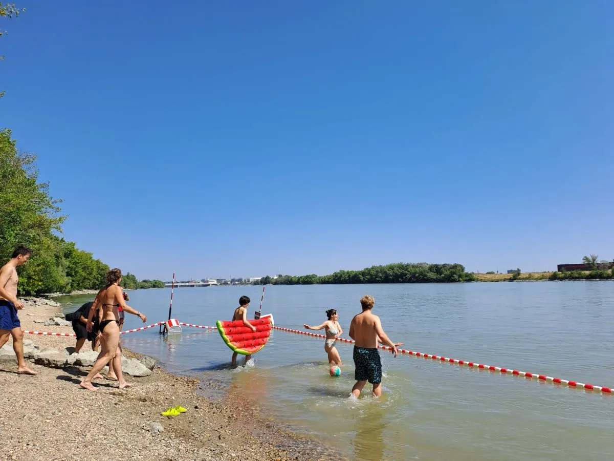 Új dunai szabadstrand Budapesten / Fotó: Duna-fürdő Árasztó-part Facebook-oldala