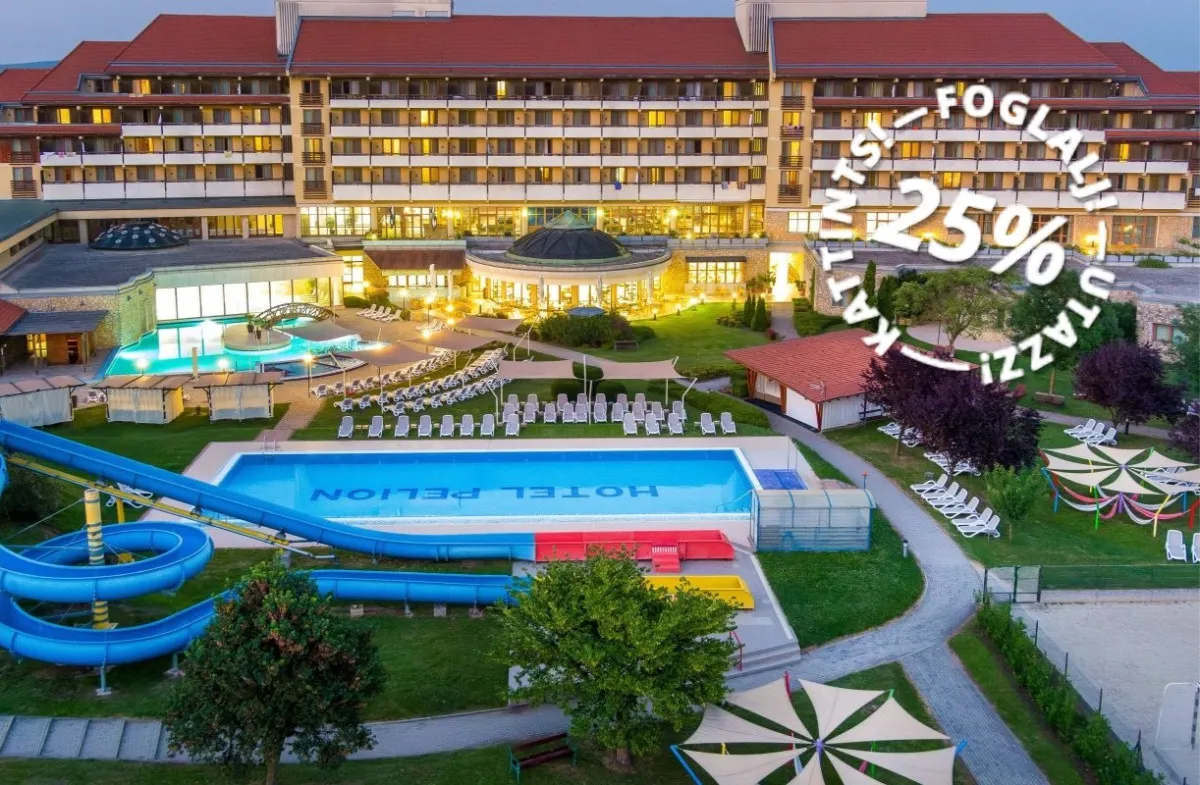 Évindító szállásvadászat Tapolcán - Hunguest Hotel Pelion hétközben 25%, hétvégén 20% kedvezménnyel