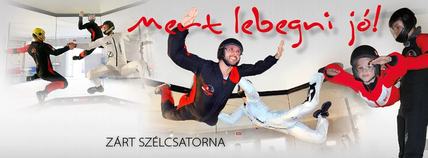 A Skyward Szélcsatornában szabadon kipróbálhatod a repülés élményét/ Fotó: Skyward Szélcsatorna Facebook oldala