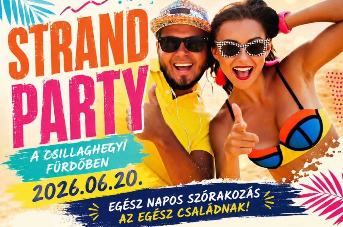 Szezonnyitó strand party június 20-án Csillaghegyen. / Fotó: BUDAPEST GYÓGYFÜRDŐI ÉS HÉVIZEI ZRT.
