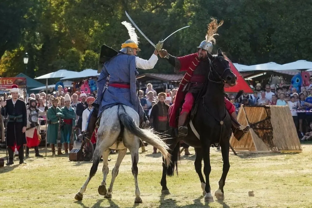 A Mohács 500 Történelmi Emlékhétvége egyik résztvevő csapata a „Militia Christi