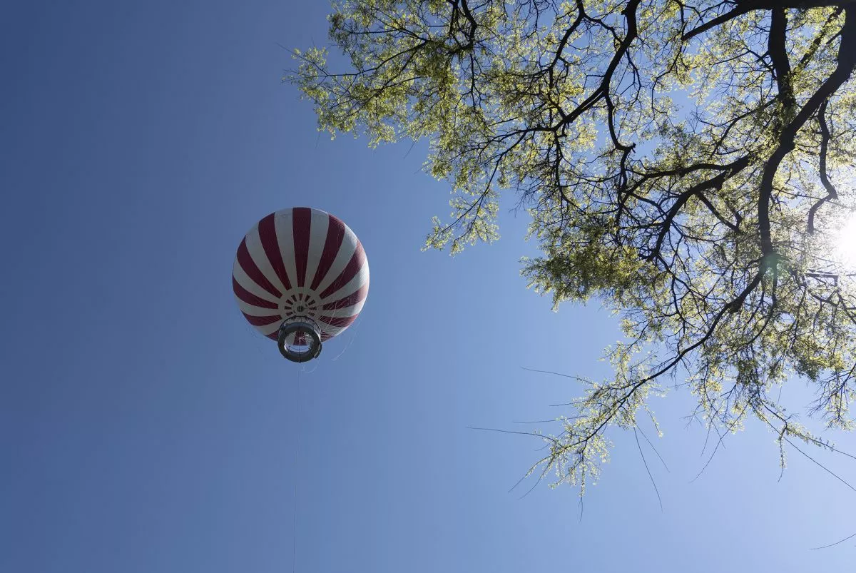 Kilátás a Ballon-kilátó tetejéről a Városligetben (Budapest), Fotó: ittjartam.hu