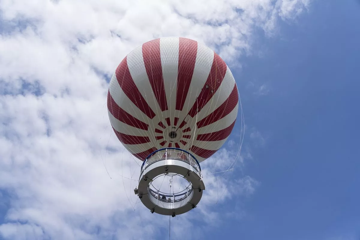 Ballon-kilátó a Városligetben (Budapest), Fotó: ittjartam.hu