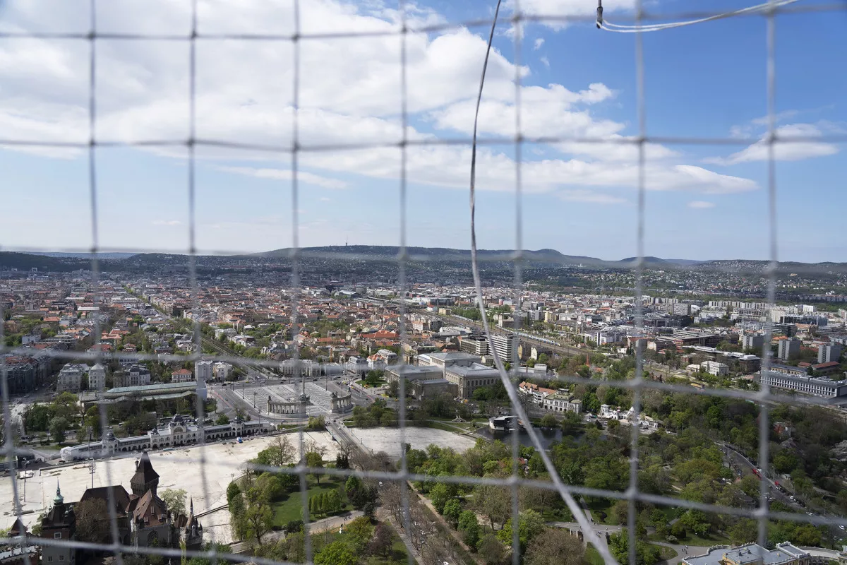 Kilátás a Ballon-kilátóból a Városligetben (Budapest), Fotó: ittjartam.hu