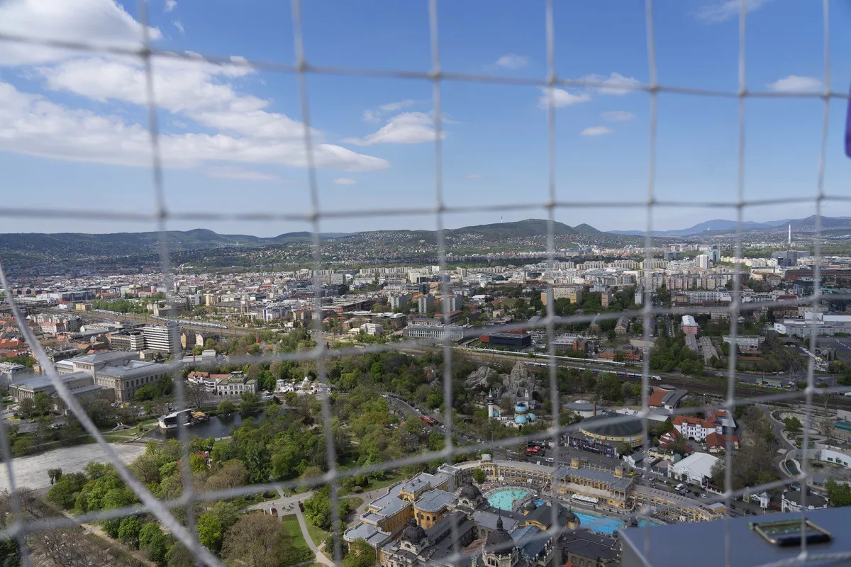 Kilátás a Ballon-kilátóból a Városligetben (Budapest), Fotó: ittjartam.hu