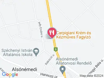 Carpigiani Fagyizó Alsónémedi a térképen