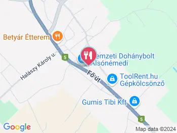 Miska Bisztró Alsónémedi a térképen