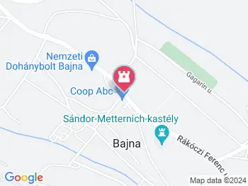 I. & II. világháborús emlékmű Bajna a térképen