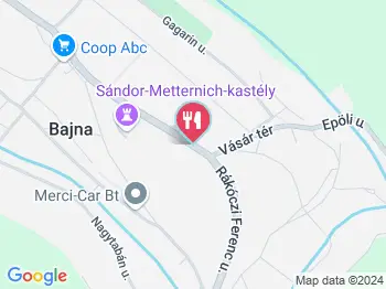 Paulina Kávézó Bajna a térképen