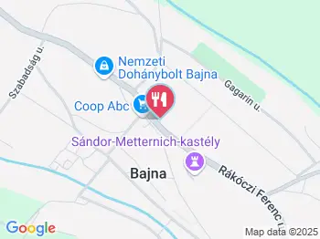 Vadász Étterem-Söröző Bajna a térképen