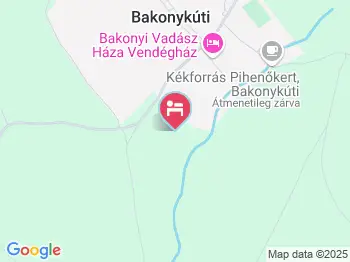 Bakonyi Vadász Háza Bakonykúti a térképen