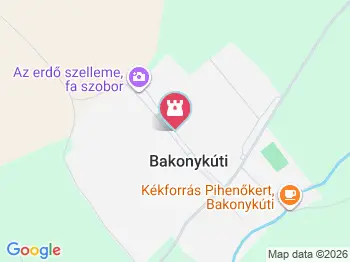 Hazatérőben Bakonykúti a térképen