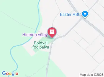 História-völgy Boldva a térképen
