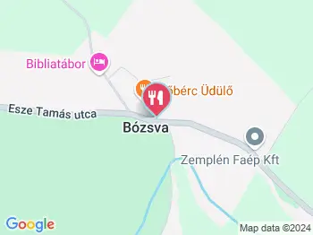 Kőbérc Étterem Bózsva a térképen
