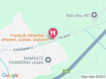 Fiastyúk Udvarház Csór a térképen