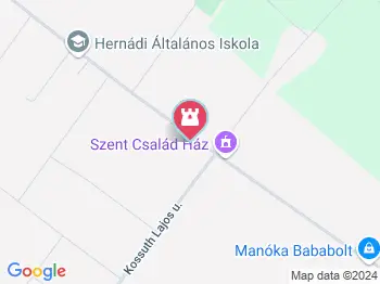 Hernádi Tájház Hernád a térképen