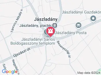 Jászok köve Jászladány a térképen