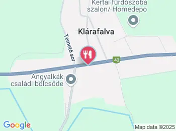 Arany kézműves cukrászda Klárafalva a térképen