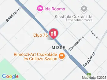 Club75 Lajosmizse a térképen