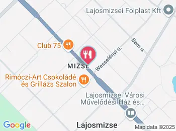 Félegyházi Pékség 5. sz. Mintabolt Lajosmizse a térképen