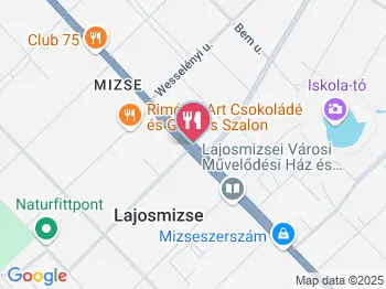 Korona Étterem Lajosmizse a térképen