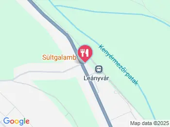 Sültgalamb Leányvár a térképen