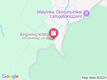 Begyeleg kilátó Mályinka a térképen