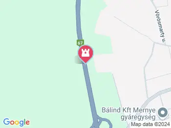 Zenélő út Mernye a térképen