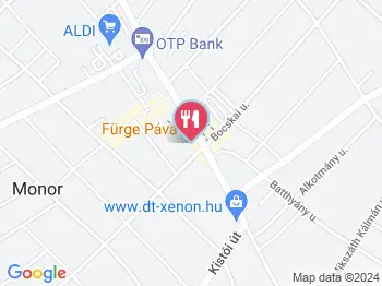 Fürge Páva Monor a térképen