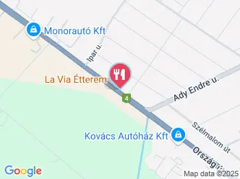 La Via Étterem Monor a térképen