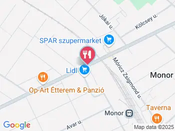 Paradis Étterem Monor a térképen