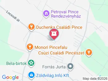 Strázsa-hegy Monor a térképen