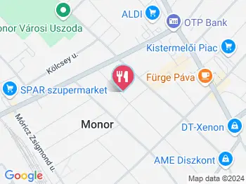 Turul söröző Monor a térképen