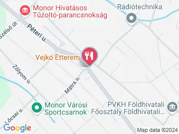 Vejkó Étterem Monor a térképen