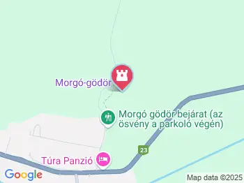 Morgó-gödör Nemti a térképen