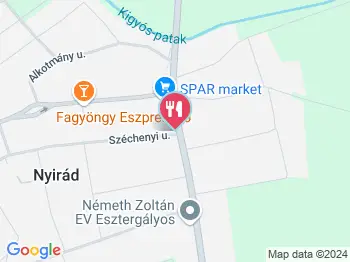 Dallas Vendéglő Nyirád a térképen