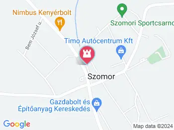 II. világháborús emlékmű Szomor a térképen