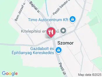 Poharazó Szomor a térképen