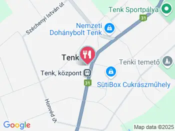 Liget Büfé Tenk a térképen