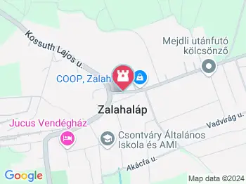 Gólyák Zalahaláp a térképen