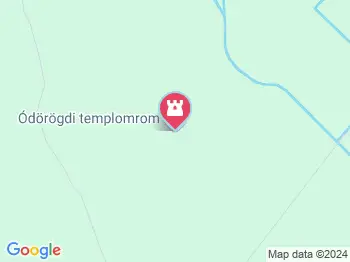 Ódörögdi templomrom Zalahaláp a térképen