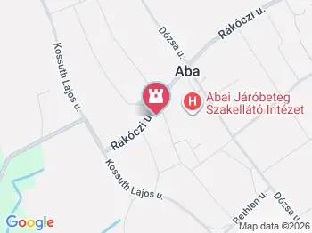 1956-os forradalom és szabadságharc emlékműve Aba a térképen